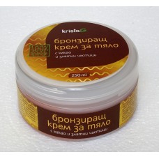 Бронзиращ крем за тяло с какао и златни частици, 250 ml